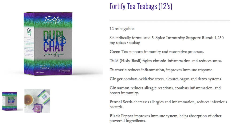 shop fortify chai tea